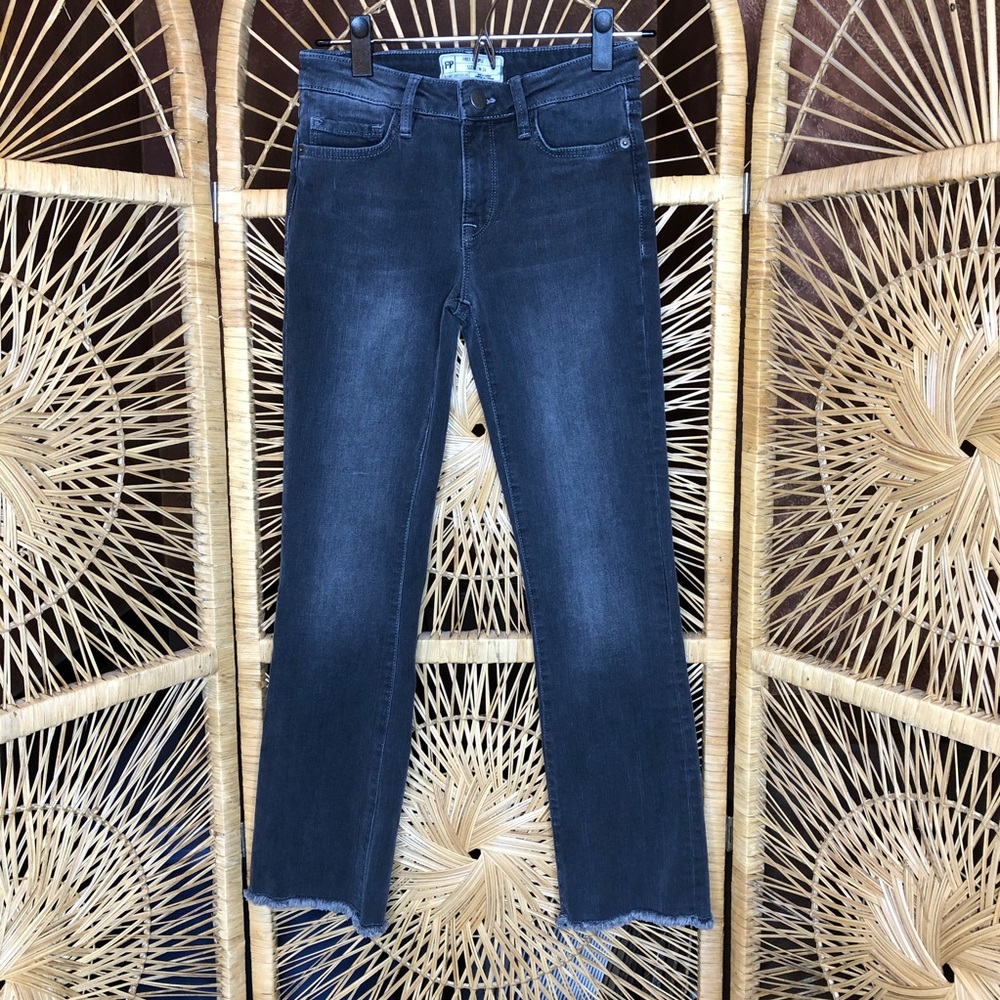 FREE PEOPLE Great Heights Jeans Kick Flare Crop Gray Womens Size 24